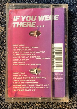 Rare - The Best Of Wham Cassette Tape 80s Pop Dance Synth George Michael 3