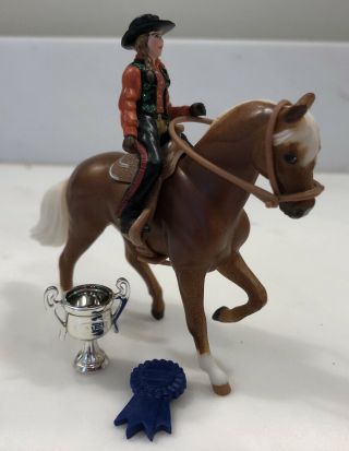 Breyer Stablemates Western Horse And Rider Vintage 1999 Very Rare Retired