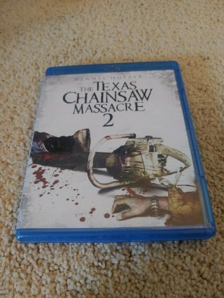 The Texas Chainsaw Massacre 2 (blu - Ray) Dennis Hopper Rare Oop