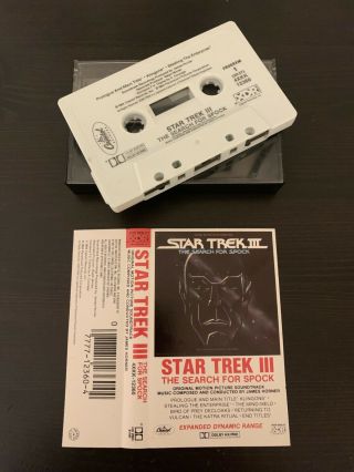 Star Trek Iii: The Search For Spock - Ost/soundtrack (rare Us Cassette Tape)