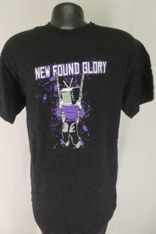 Found Glory Rare Oop Tee Shirt Rare Design Black Punk Rock Medium