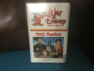Vintage Walt Disney Home Video Mary Poppins ⭐️rare Cover⭐️ Vhs Stereo Tape