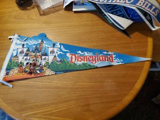 Rare Disneyland 35th Anniversary Felt Pennant Flag Banner