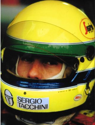 Ayrton Senna Early Helmet Formula 1 Photograph Photographier Foto Rare