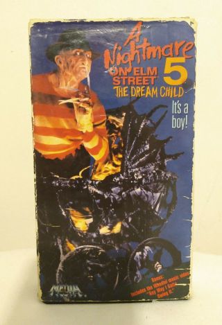 Rare - A Nightmare On Elm Street 5: The Dream Child (vhs,  1989) Robert Englund