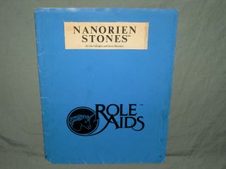D&d 1st Edition Role Aids Module - Nanorien Stones (very Rare And Exc -)