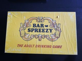 Rare Vintage 1968 Adult Drinking Board Game Bar Spreezy A.  Freed Novelty Inc Ny