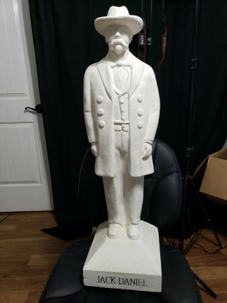 Jack Daniels Promotional 33” Tall Styrofoam Statue Rare