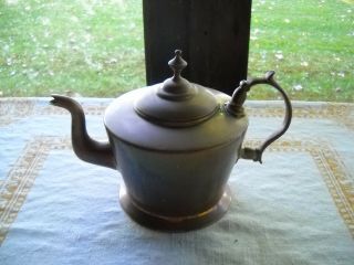 Antique William Souter & Sons Of Birmingham Copper Teapot,  Early Arts And Crafts