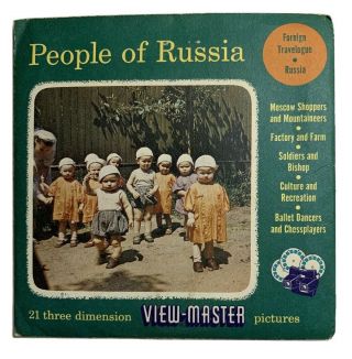 Rare View - Master People Of Russia 2810 A,  B,  C - 3 Reel Set,  Booklet