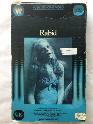 Rabid Vhs Book Box Horror Rare Warner Gore Cronenberg Scanners