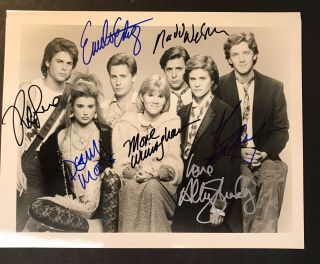 Rare 8 X 10 Hand Signed Cast Of St.  Elmo’s Fire Great Collector Piece