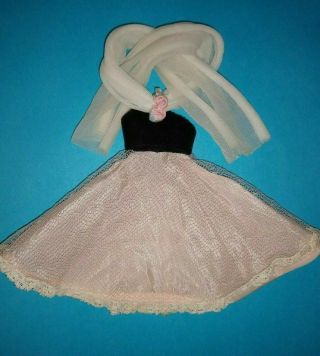 Vintage 8 " Tiny American Character Betsy Mccall Pink Prom Time Gown -