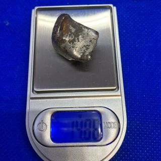 NWA 859 (Taza) 14.  8g,  ungrouped iron meteorite,  rare type,  like a bullet 2