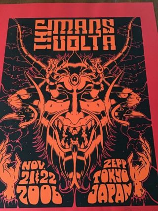 Rare Mars Volta Poster Tokyo 2006 Alan Forbes S/n Of 150 At The Drive In