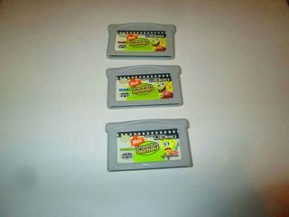 Spongebob Squarepants Vol 1,  2 And 3 Gba Game Boy Advance Video Rare