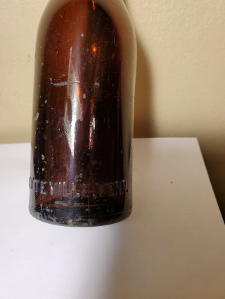 Rare Fayetteville,  TN Amber Coca Cola Bottle Straight Side Tenn Tennessee 3