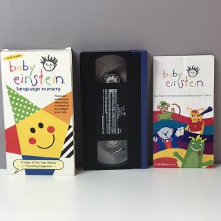 Baby Einstein Language Nursery 1998 Vhs Video Tape Disney Child Development Rare