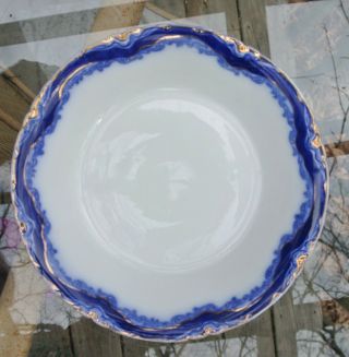 Antique Flow Blue J&g Meakin Hanley Soup Bowl.  Home Decor.  Kitchen Display