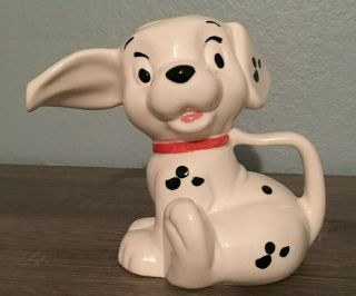 Rare Vintage Disney 101 Dalmatians Ceramic Teapot Treasure Craft Htf Dog Pitcher