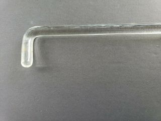 VINTAGE ANTIQUE 1940 - 50 ' S GLASS TOWEL BAR 18 INCHES 3