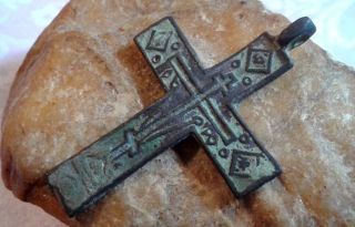 Rare Large 16 - 17th Century Orthodox " Old Believers " Celtic - Style " Knotted " Cross