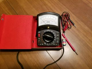 Vintage Calrad 65 - 277 Volt Amp Meter In Orig Case