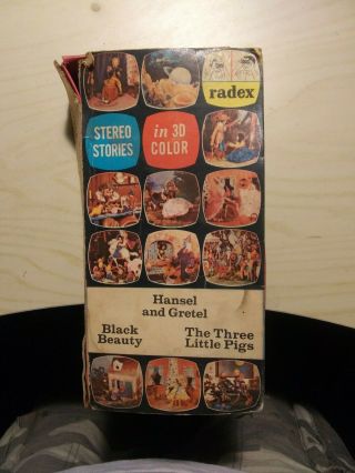 Rare 3 Stories In 1 Radex Stereo Stories In 3d Color Complete W/ Viewer