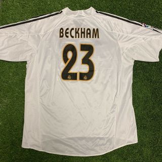 2004 2005 Real Madrid Beckham Jersey Shirt Kit Home White Adidas 2xl 23 Rare Xxl