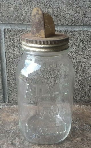 Vintage Antique General Store Seed Dispensing Jar W/no Labels Farmhouse Estate