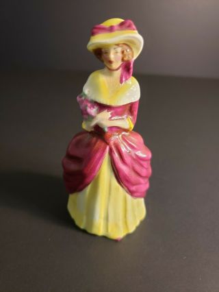 Vtg And Rare Rosina Bone China Lady Miniature Figurine Anne Porcelain