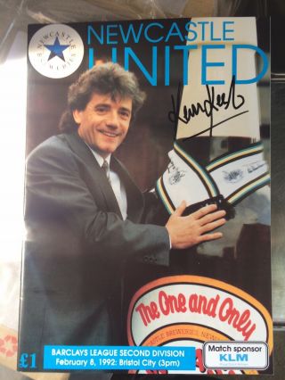 Rare Newcastle United Signed Kevin Keegan Programme His First As Manager 1992