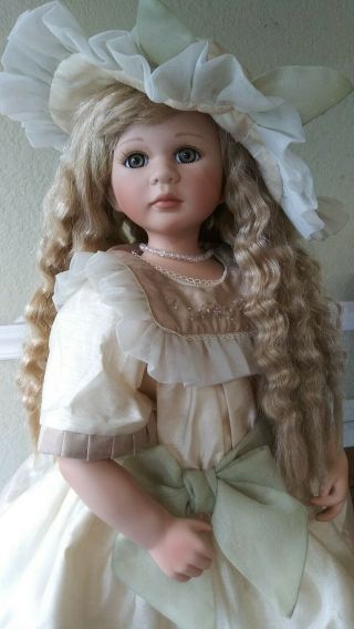 Rare - Vintage Delton Porcelain Doll.  19 ".  Exc.