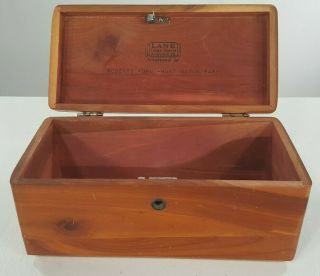 Vintage Lane Miniature Salesman Sample Jewelry Trinket Cedar Chest Box -