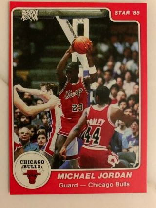1984 - 85 Star Michael Jordan 101 Rookie Chicago Bulls Rare Birthday 1985