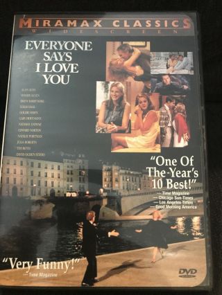 Everyone Says I Love You (dvd,  1999) Classic Comedy Rare Oop