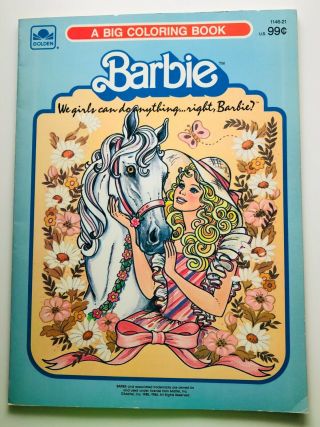 Vintage Barbie 1985 - A Big Coloring Book