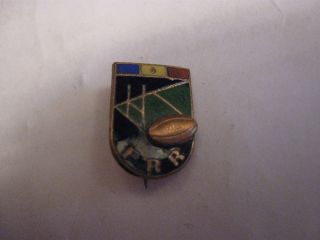 Rare Old Rumania Rugby Football Union Enamel Brooch Pin Badge