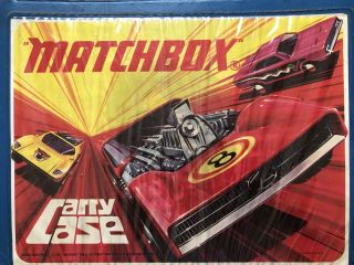 Rare 1971 Matchbox Carry Case With 43 Cars - Redline Hotwheels Matchbox