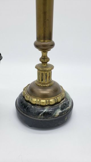 Antique Italian Marble Balance Scale Fulcrum Brass Beam/Pointer 2