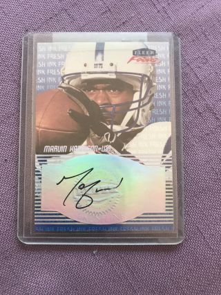Marvin Harrison Auto 1999 Fleer Focus Fresh Ink Indianapolis Colts (rare)