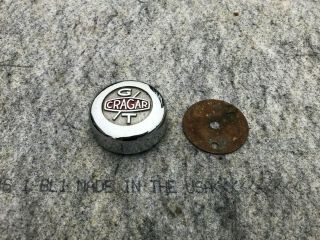(1) Vintage 13 " 4 Lug Cragar Gt Center Caps Ss Hot Rod Mag Wheels Rare