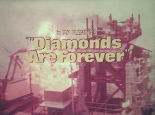16mm Film Trailer James Bond Diamonds Are Forever Sean Connery 1971 Rare
