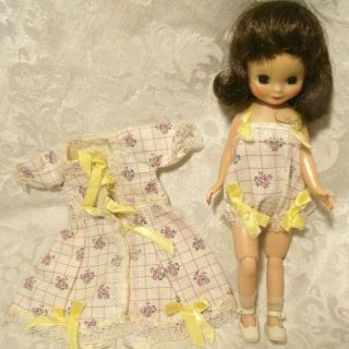 Vintage Betsy Mccall 8 " Doll Outfit Handmade,  2 Pc.  Pajama & Robe 4
