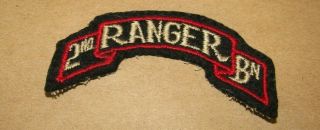 World War Two United States Army Ranger 2nd Ranger Battalion Patch Rare 12