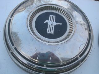1968 - 1969 FORD MUSTANG POVERTY DOG DISH HUBCAPS,  SET OF 4.  Rare wheel covers 3