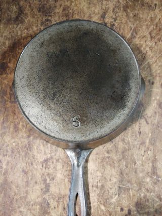 Restored Antique Cast Iron Skillet Wapak 6 W/ Heat Ring 9” Frying Pan