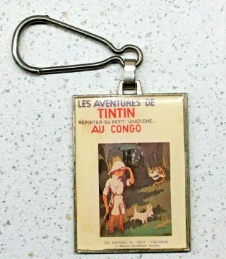 Rare Vintage Tintin HergÉ/corner Keychain - 