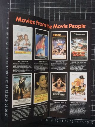 First Roadshow Home Video promo FLIER rare MAD MAX Australian VHS flyer precert 2