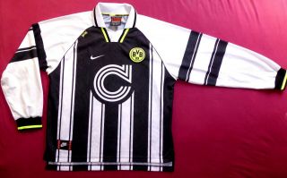 Nike Borussia Dortmund Bvb 1994 Vintage Long Tshirt Jersey Very Rare Xl Size